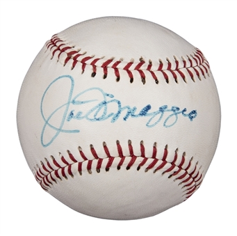 Joe DiMaggio Single Signed Wilson "Catfish" Hunter All Star Baseball (JSA)